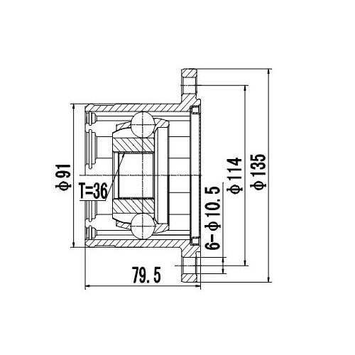 Z87600R — ZIKMAR — CV Joint Kit, Inner