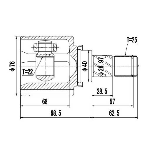 Z87601R — ZIKMAR — CV Joint Kit, Inner