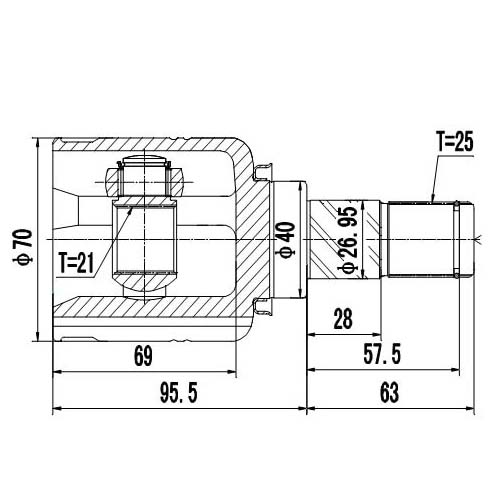 Z87602R — ZIKMAR — CV Joint Kit, Inner