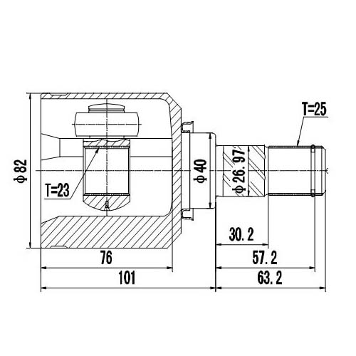 Z87604R — ZIKMAR — CV Joint Kit, Inner