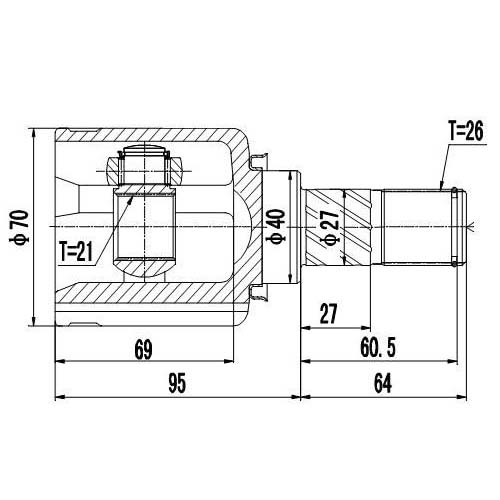 Z87605R — ZIKMAR — CV Joint Kit, Inner