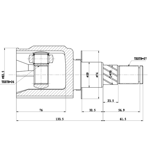 Z87606R — ZIKMAR — CV Joint Kit, Inner