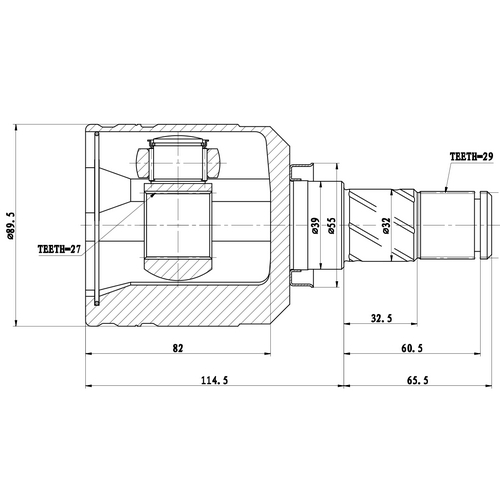 Z87611R — ZIKMAR — CV Joint Kit, Inner