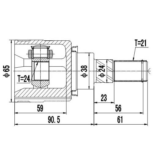 Z87615R — ZIKMAR — CV Joint Kit, Inner