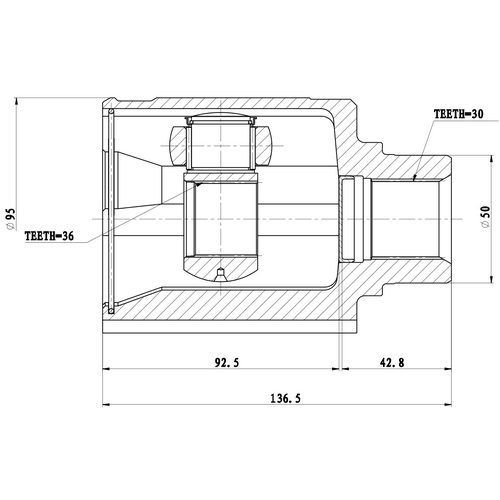 Z87617R — ZIKMAR — CV Joint Kit, Inner