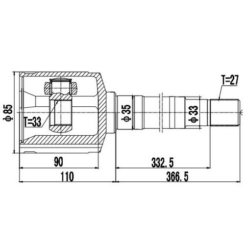 Z87633R — ZIKMAR — CV Joint Kit, Inner