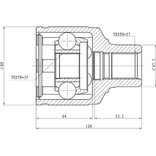 Z87697R — ZIKMAR — CV Joint Kit, Inner