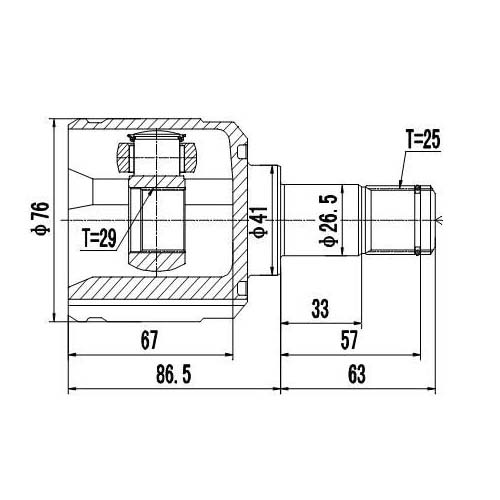 Z87700R — ZIKMAR — CV Joint Kit, Inner