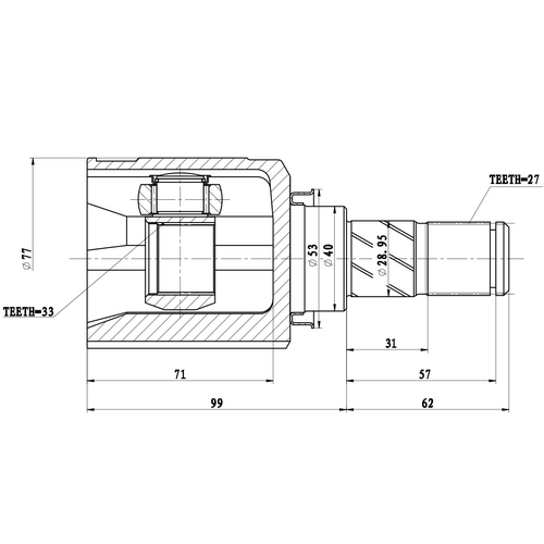 Z87702R — ZIKMAR — CV Joint Kit, Inner