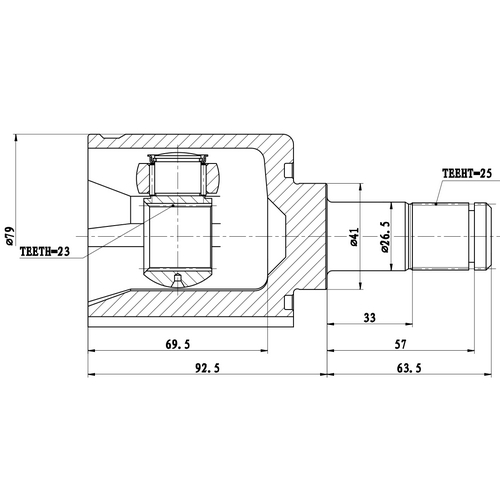 Z87703R — ZIKMAR — CV Joint Kit, Inner