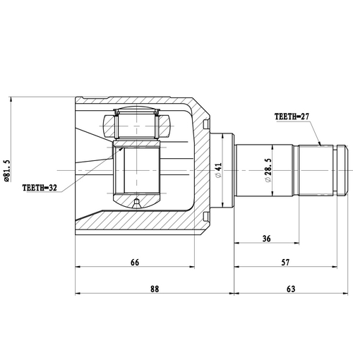 Z87704R — ZIKMAR — CV Joint Kit, Inner