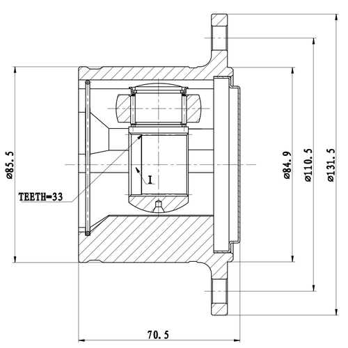 Z87713R — ZIKMAR — CV Joint Kit, Inner