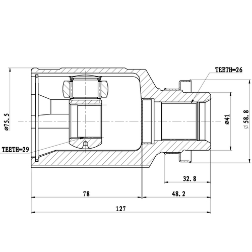 Z87718R — ZIKMAR — CV Joint Kit, Inner