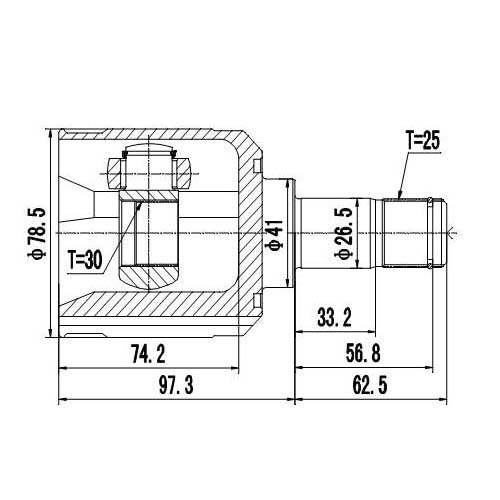 Z87722R — ZIKMAR — CV Joint Kit, Inner