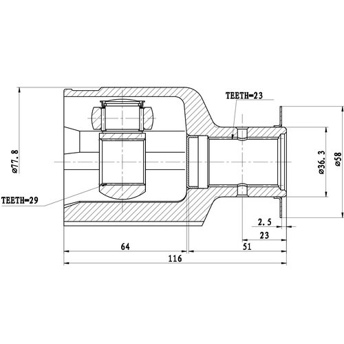 Z87725R — ZIKMAR — CV Joint Kit, Inner