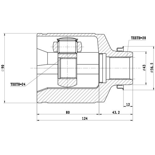 Z87755R — ZIKMAR — CV Joint Kit, Inner