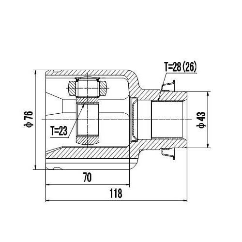 Z87756R — ZIKMAR — CV Joint Kit, Inner