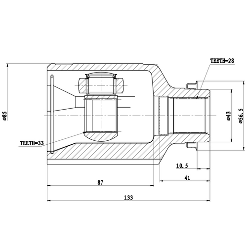 Z87757R — ZIKMAR — CV Joint Kit, Inner