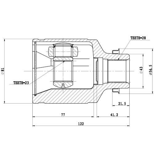 Z87761R — ZIKMAR — CV Joint Kit, Inner