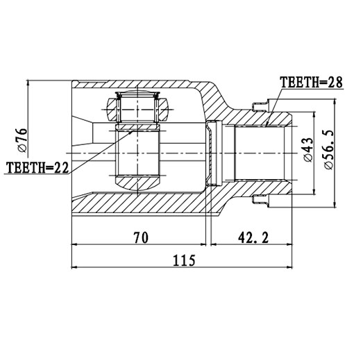 Z87763R — ZIKMAR — CV Joint Kit, Inner