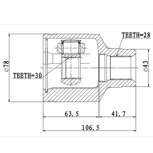 Z87776R — ZIKMAR — CV Joint Kit, Inner