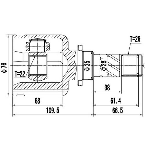 Z87780R — ZIKMAR — CV Joint Kit, Inner