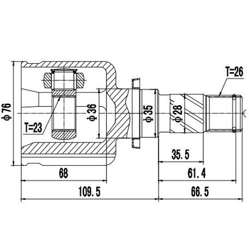 Z87783R — ZIKMAR — CV Joint Kit, Inner