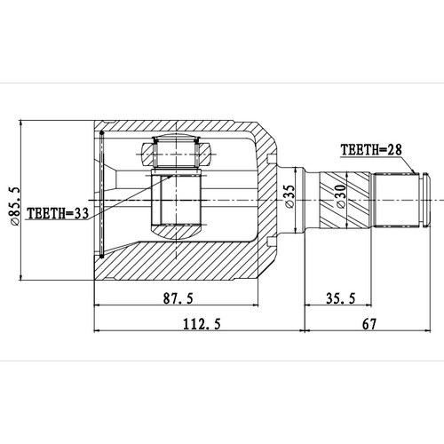 Z87785R — ZIKMAR — CV Joint Kit, Inner