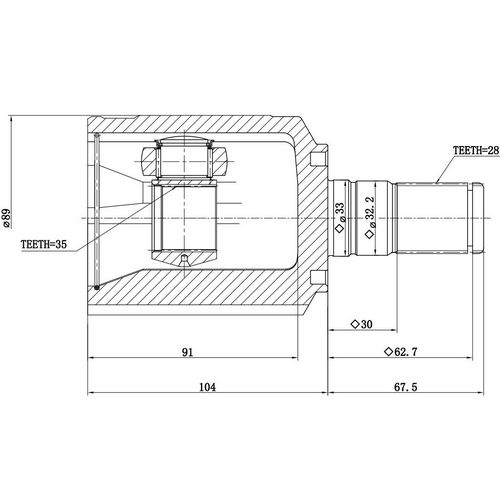 Z87794R — ZIKMAR — CV Joint Kit, Inner