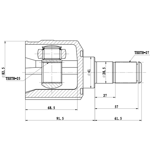 Z87803R — ZIKMAR — CV Joint Kit, Inner