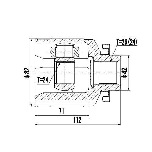 Z87805R — ZIKMAR — CV Joint Kit, Inner