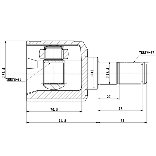 Z87809R — ZIKMAR — CV Joint Kit, Inner