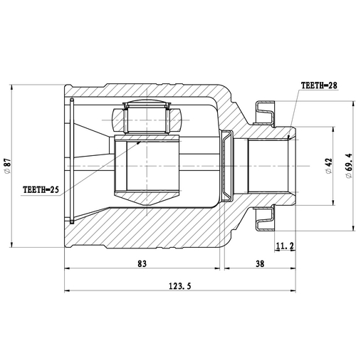 Z87813R — ZIKMAR — CV Joint Kit, Inner