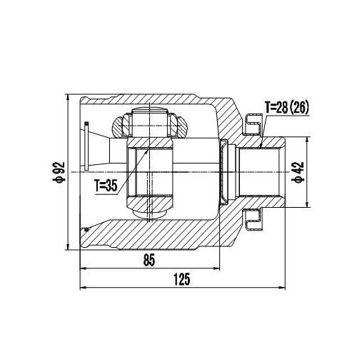 Z87815R — ZIKMAR — CV Joint Kit, Inner