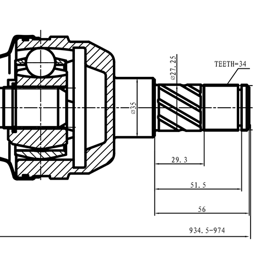 Z87816R — ZIKMAR — Drive Shaft
