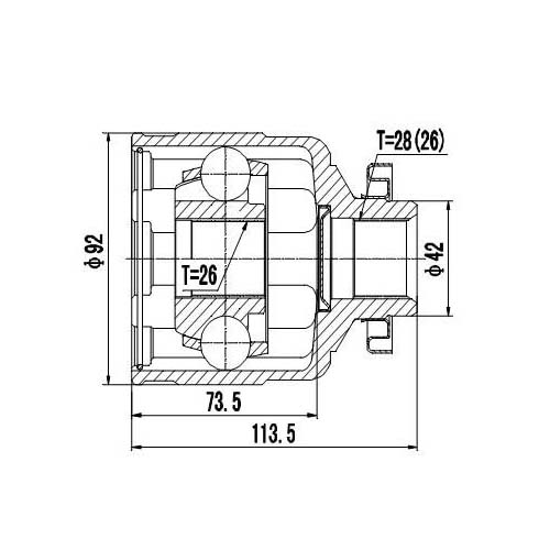 Z87817R — ZIKMAR — CV Joint Kit, Inner