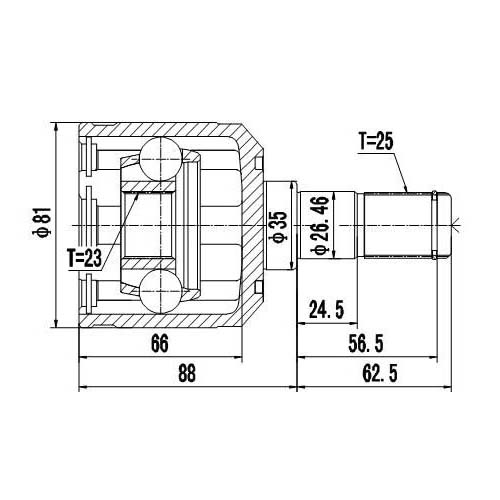 Z87819R — ZIKMAR — CV Joint Kit, Inner