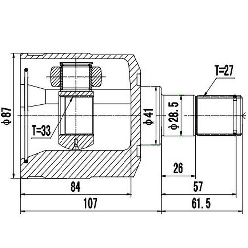 Z87833R — ZIKMAR — CV Joint Kit, Inner