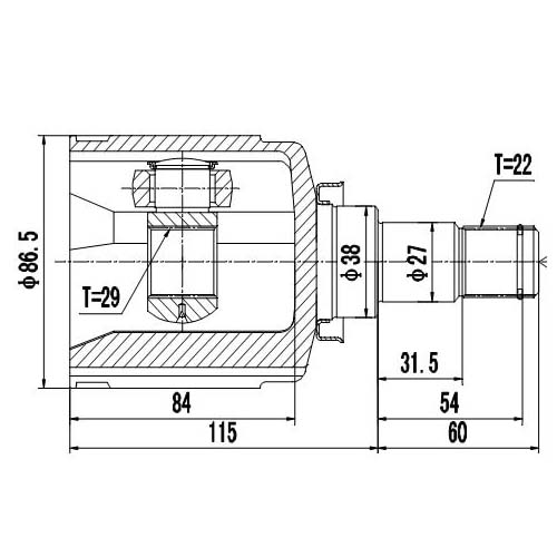 Z87850R — ZIKMAR — CV Joint Kit, Inner