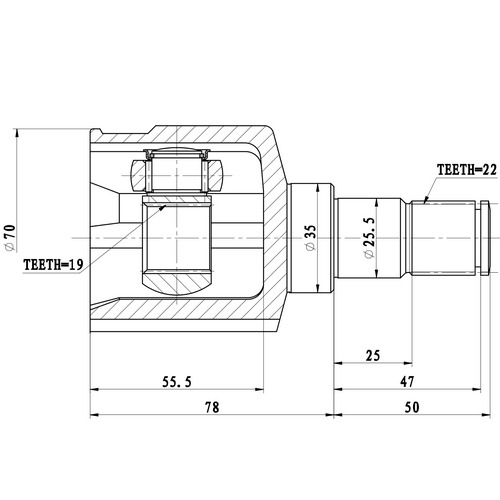 Z87851R — ZIKMAR — CV Joint Kit, Inner