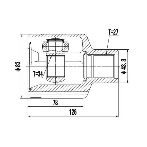 Z87853R — ZIKMAR — CV Joint Kit, Inner