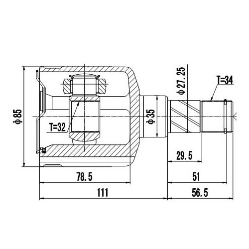 Z87854R — ZIKMAR — CV Joint Kit, Inner