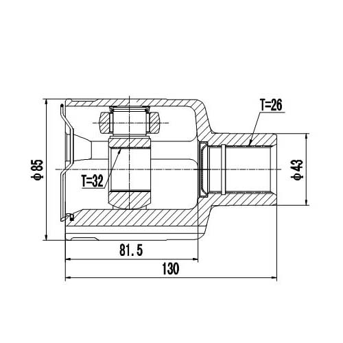 Z87855R — ZIKMAR — CV Joint Kit, Inner