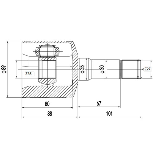 Z87859R — ZIKMAR — CV Joint Kit, Inner