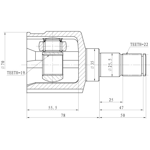 Z87872R — ZIKMAR — CV Joint Kit, Inner