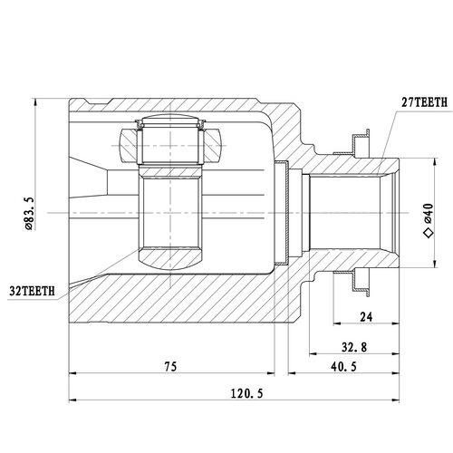 Z87900R — ZIKMAR — CV Joint Kit, Inner