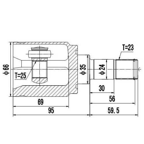 Z87904R — ZIKMAR — CV Joint Kit, Inner