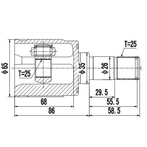 Z87908R — ZIKMAR — CV Joint Kit, Inner