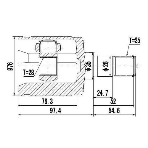 Z87910R — ZIKMAR — CV Joint Kit, Inner