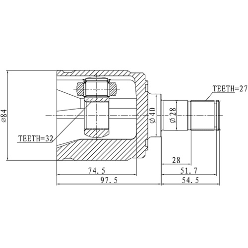 Z87914R — ZIKMAR — CV Joint Kit, Inner